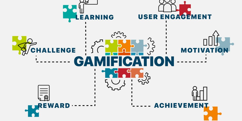 gamification-concept-infographics-chart-with-keywords-and-icons-vector-id1295634330
