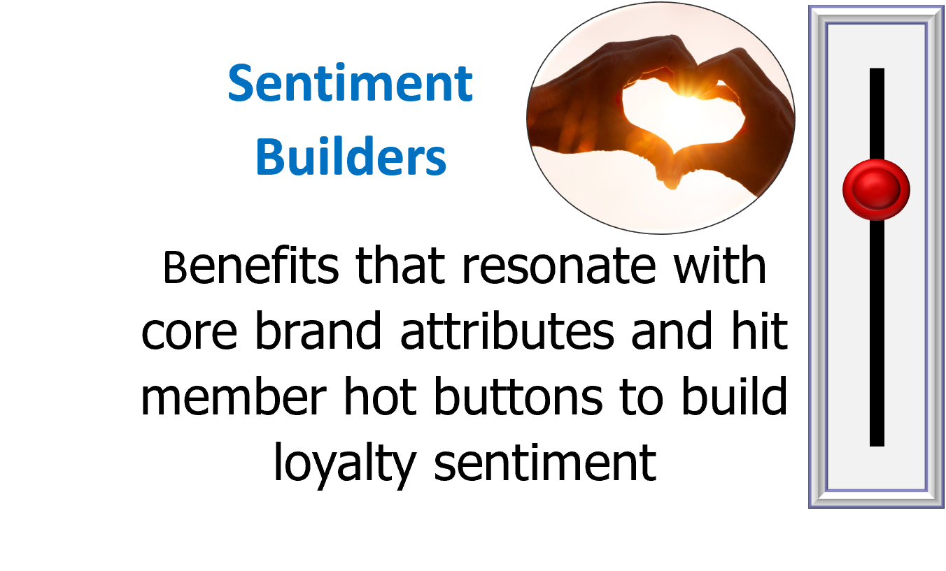 Loyalty Consulting, Sentiment Builders: Forge an emotional bond that will insulate against the competition. 